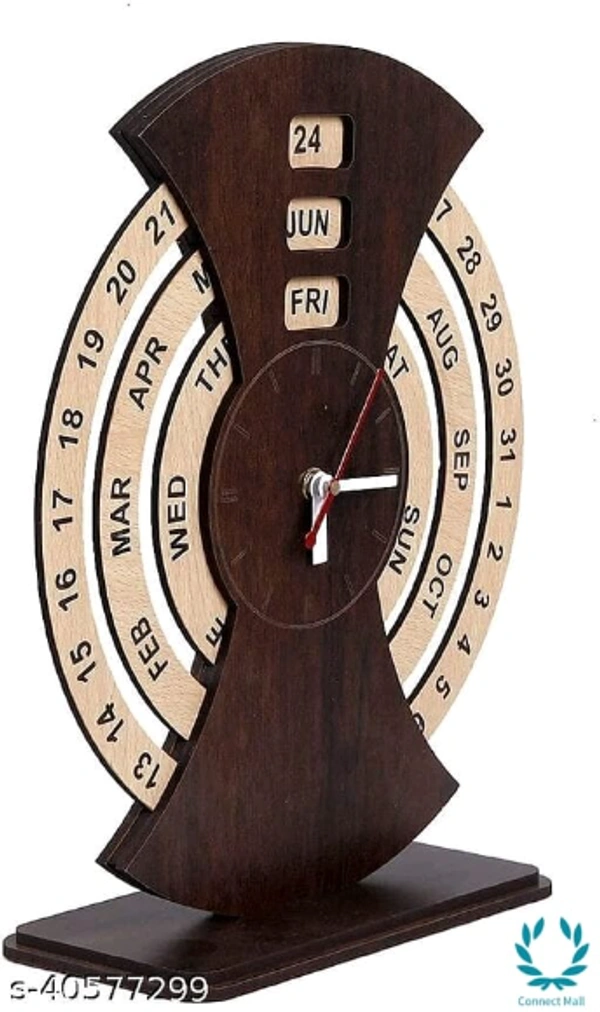 Classic calender Clocks - Wooden, Wall Clock, 1 piece